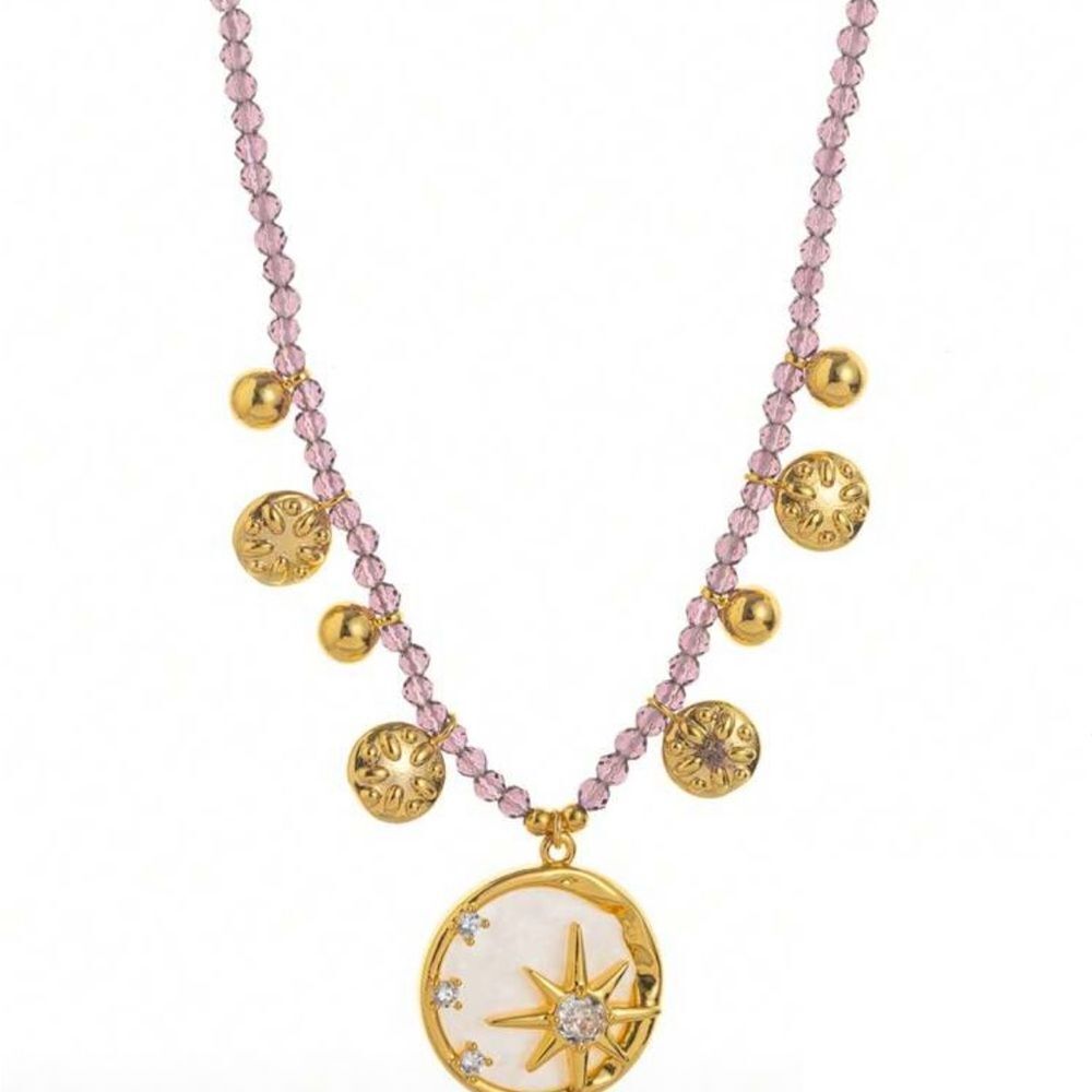Boho star necklace Q528